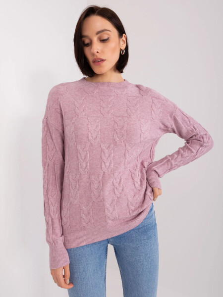 Dámský svetr AT SW 2340.80 Světle fialová - FPrice světle fialová one size