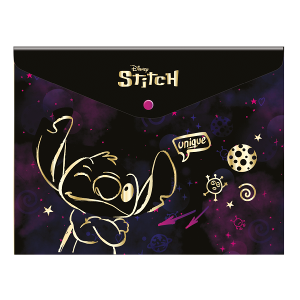 Colorino obálka s drukem, Stitch Gold 2, A4, PP - 6ks