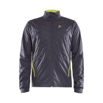 Pánská ekologická bunda pro běh na lyžích CRAFT Storm Balance šedá/žlutá M