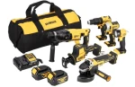 DeWalt Sada AKU nářadí 10 dílů / Sada aku nářadí / 18V / 7 nástrojů / 2x 4,0Ah / taška (DCK607M2)