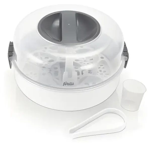 Alecto BW-04 bílá / Sterilizátor do mikrovlnné trouby / 4 láhve / 150 ml (BW-04)