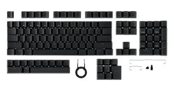 ASUS ROG PBT Keycap Set černá / Sada náhradních kláves / PBT double-shot / MX-compatible / 124 ks (90MP0280-BAUA00)