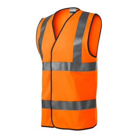 Unisex reflexní vesta HV Bright (fluorescenční oranžová) m