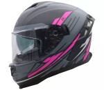 Helma na motorku Xrc Loomis blk/grey/light grey/pink - XS / šedá