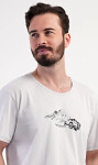 Pánské pyžamo šortky Explorer světle šedá M