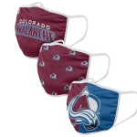 Roušky Colorado Avalanche NHL FOCO - set 3 kusy EU Velikost: dospělá velikost