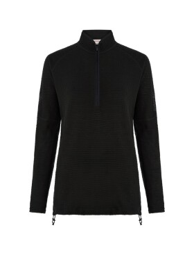 ICEBREAKER Wmns Merino 400 RealFleece Grid LS Half Zip, Black (vzorek) velikost: S