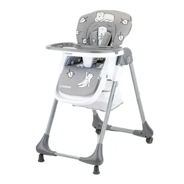 Bomimi LARA jídelní židle MEDVĚD grey xy (BO1806GRY040)