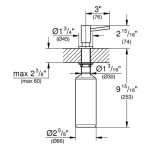 GROHE - Cosmopolitan Dávkovač saponátu, 500 ml, Hard Graphite 40535A00