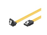 PremiumCord SATA 3.0 datový kabel / Kovová západka / 1x konektor 90° / 0.2m (kfsa-15-02)