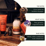 SCOTTISH FINE SOAPS Sůl do koupele pro muže Thistle & Black Pepper 500 g, oranžová barva, sklo