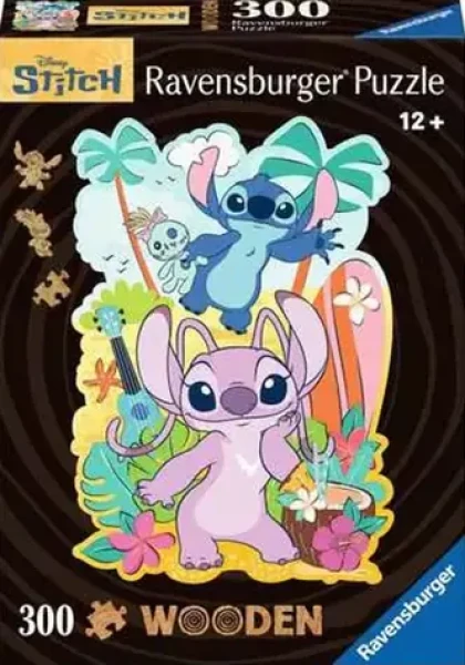RAVENSBURGER Dřevěné puzzle Disney: Stitch
