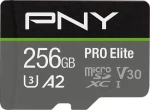 PNY PRO Elite microSDXC 256 GB / Paměťová karta / Class 10 / UHS-I / U3 / A2 / V30 (P-SDU256V32100PRO-GE)