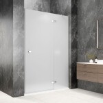 POLYSAN - GLOBE CHROME sprchové dveře do niky 1100, matné sklo, pravé GB1011MRC