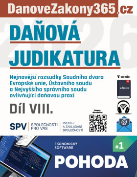 Daňová judikatura (VIII.) - Redakční