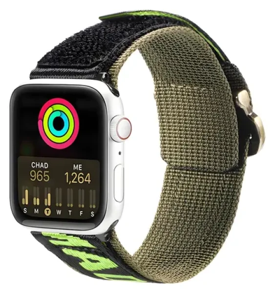 Dux Ducis Strap Outdoor Version černá / Řemínek / Apple Watch Ultra, SE, 1–9 / 49, 45, 44, 42 mm / nylonový