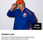 Fanatics Pánská Bunda New York Islanders Authentic Pro Rinkside Anorak 1/4-Zip Velikost: