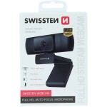 SWISSTEN Webcam FHD 1080P / 1920x1080@30FPS / záběr 84° / mikrofon / USB 2.0 (55000001)