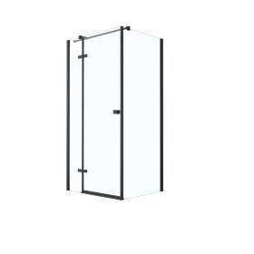 BESCO - Čtvercový sprchový kout PIXA BLACK - Rozměr A - 90, Rozměr B - 90, Směr zavírání - Levé (SX) BCPIXA90CTVELB