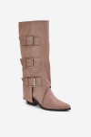 Kozačky na podpatku model 203505 Step in style 36