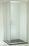 HOPA - Sprchový kout BARCELONA PLUS QUADRATO - Barva rámu - Chrom/Leštěný hliník (ALU), Rozměr A - 90 cm, Rozměr B - 90 cm, Směr zavírání - Univerzální Levé / Pravé, Výplň - Grape bezpečnostní sklo - 5 / 6 mm OLBBAR90CGBV