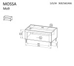Konferenční stolek Mossa MO9 Barva korpusu: Bílá