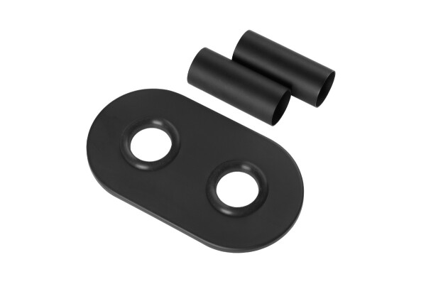 CERANO Krycí rozeta středového připojení radiátoru 50mm - černá matná