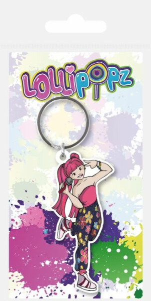 Lollipopz Klíčenka gumová - růžová - EPEE