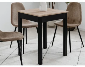 Jídelní stůl Capri 60x67 cm, dub artisan/černý