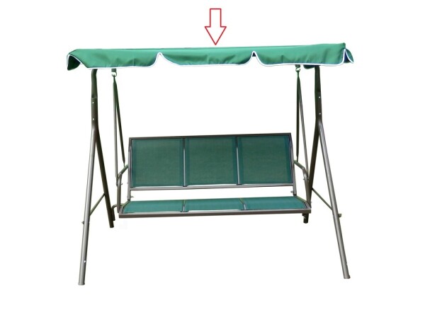 Rojaplast stříška k houp. CONFORT zelená