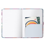 Busy B Diář na 17 měsíců Floral 2026/27, růžová barva