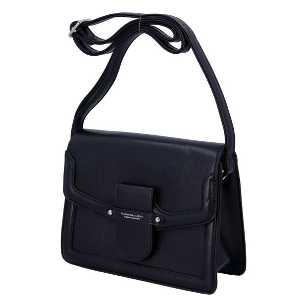 Praktická dámská koženková crossbody kabelka Ivana S., modrá