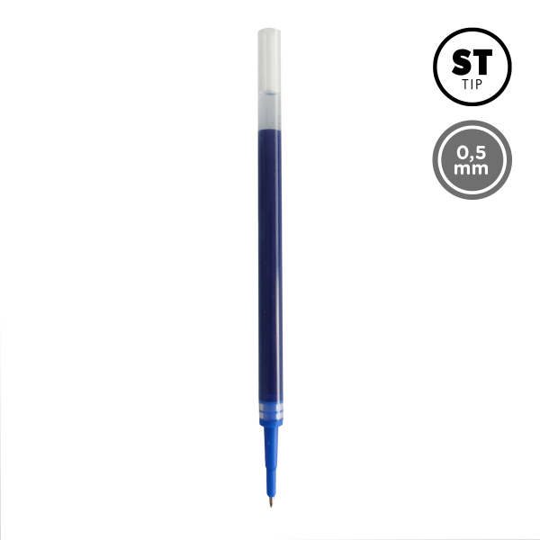 Spoko náplň do gelového pera Flow, Mystique, Elements, velkokapacitní, modrá