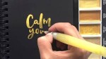 Kuretake Gansai Tambi Starry Colors - Zlaté metalické akvarelové barvy sada 6 ks