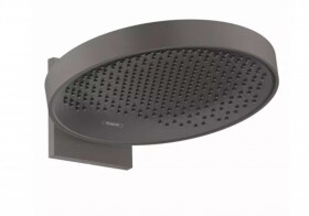 HANSGROHE - Rainfinity Hlavová sprcha, průměr 25 cm, kartáčovaný černý chrom 26226340