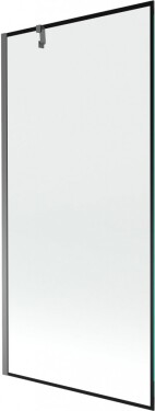 MEXEN/S - Next vanová zástěna FIX 90 x 150, černá vzor, grafit metal 895-090-000-00-70-95