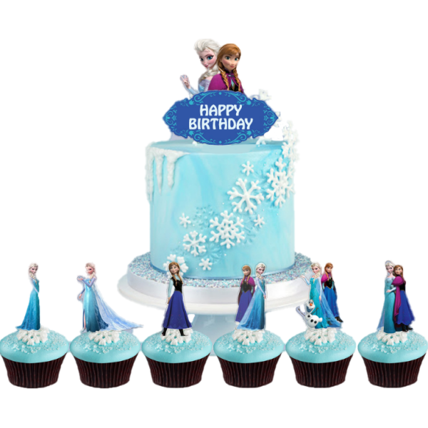 Zápich do dortu Frozen 7ks Cakesicq