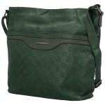 Módní dámská koženková crossbody kabelka Blandina, tmavě zelená