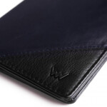 Pánská kožená peněženka Jameson VUCH, černá/tmavě modrá