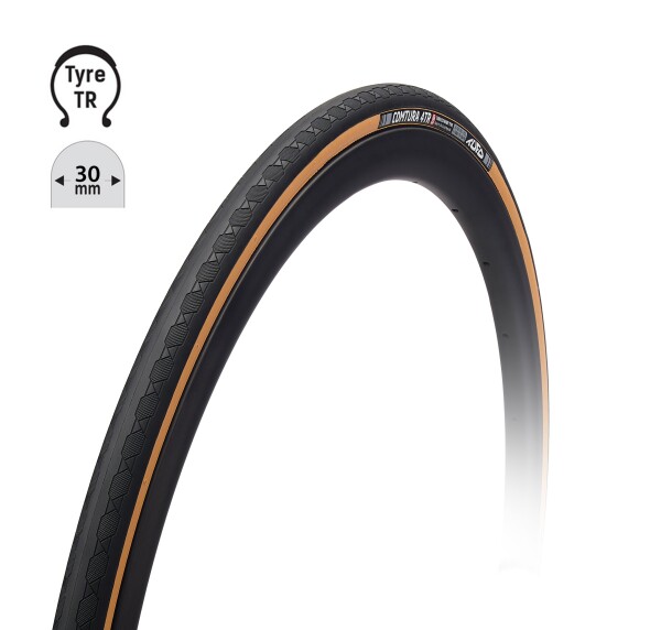 Plášť TUFO Comtura 4TR30, 700 x 30C, kevlar, bezdušový černo-béžový
