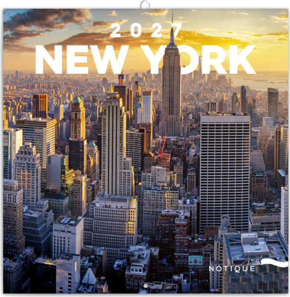 Kalendář 2027 poznámkový: New York, 30 x 30 cm
