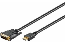 Goobay 51881 kabel HDMI M na DVI-D M 1.5 m / pozlacené konektory (4040849518812)