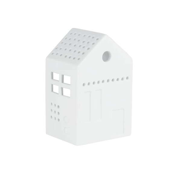 Räder Porcelánový svícen domeček Glimmer of Light, bílá barva, porcelán
