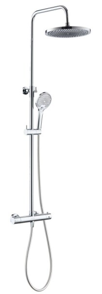 Kielle - Nefia Sprchový set s termostatem, 24 cm, 3 proudy, chrom 20627010E