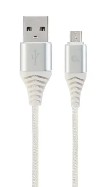 Gembird CC-USB2B-AMMBM-2M-BW2 Micro USB kabel 2 m bílá / USB-A (M) - Micro USB (M) (CC-USB2B-AMMBM-2M-BW2)
