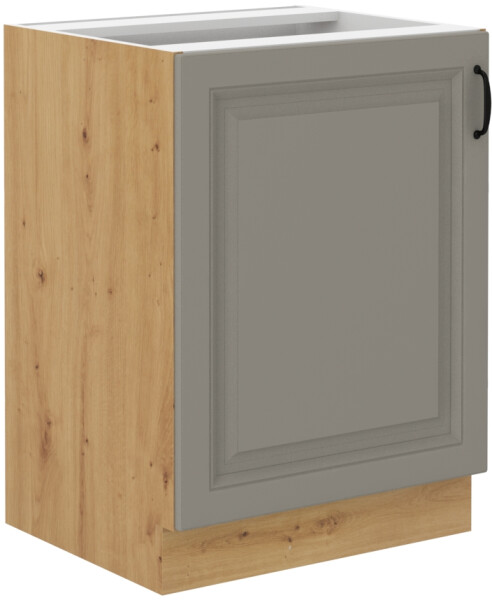 Spodní skříňka Stilo 60 D 1F BB Barva korpusu: Dub artisan, Barva dvířek: Clay Grey