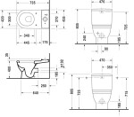 DURAVIT - Starck 3 WC mísa kombi Big Toilet, bílá 2104090000