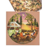 ViSSEVASSE Puzzle Van life 1000 dílků, hnědá barva, papír