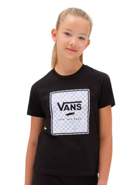 Vans BOX FILL FLORAL CREW black dětské tričko krátkým rukávem