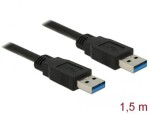 DeLock Kabel USB 3.0 A (M) - USB 3.0 A (M) 1.5m černá (85061)